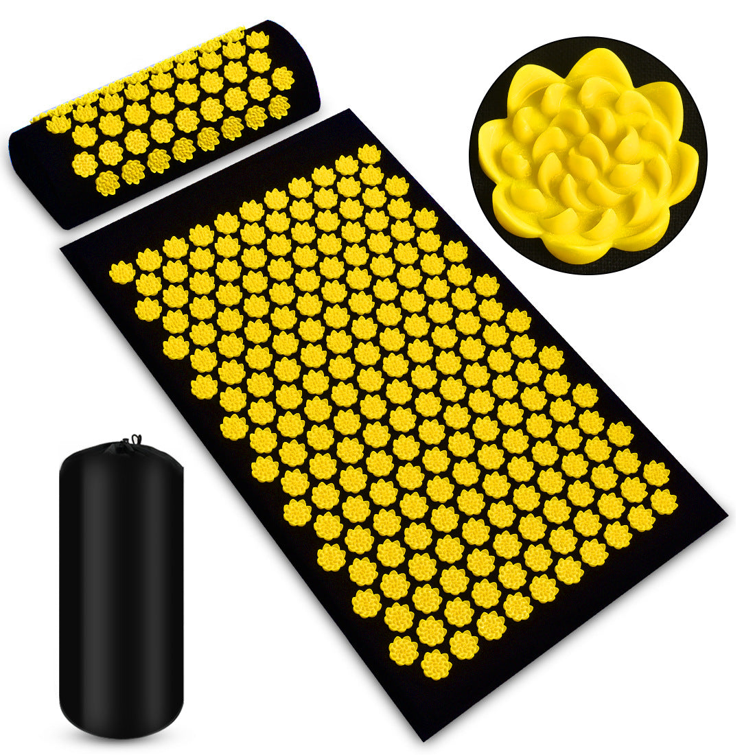 ZenSpire AcuBliss Mat Set: Precision Acupressure Massager for Neck, Feet, and Beyond" by EliteRecoveryHub