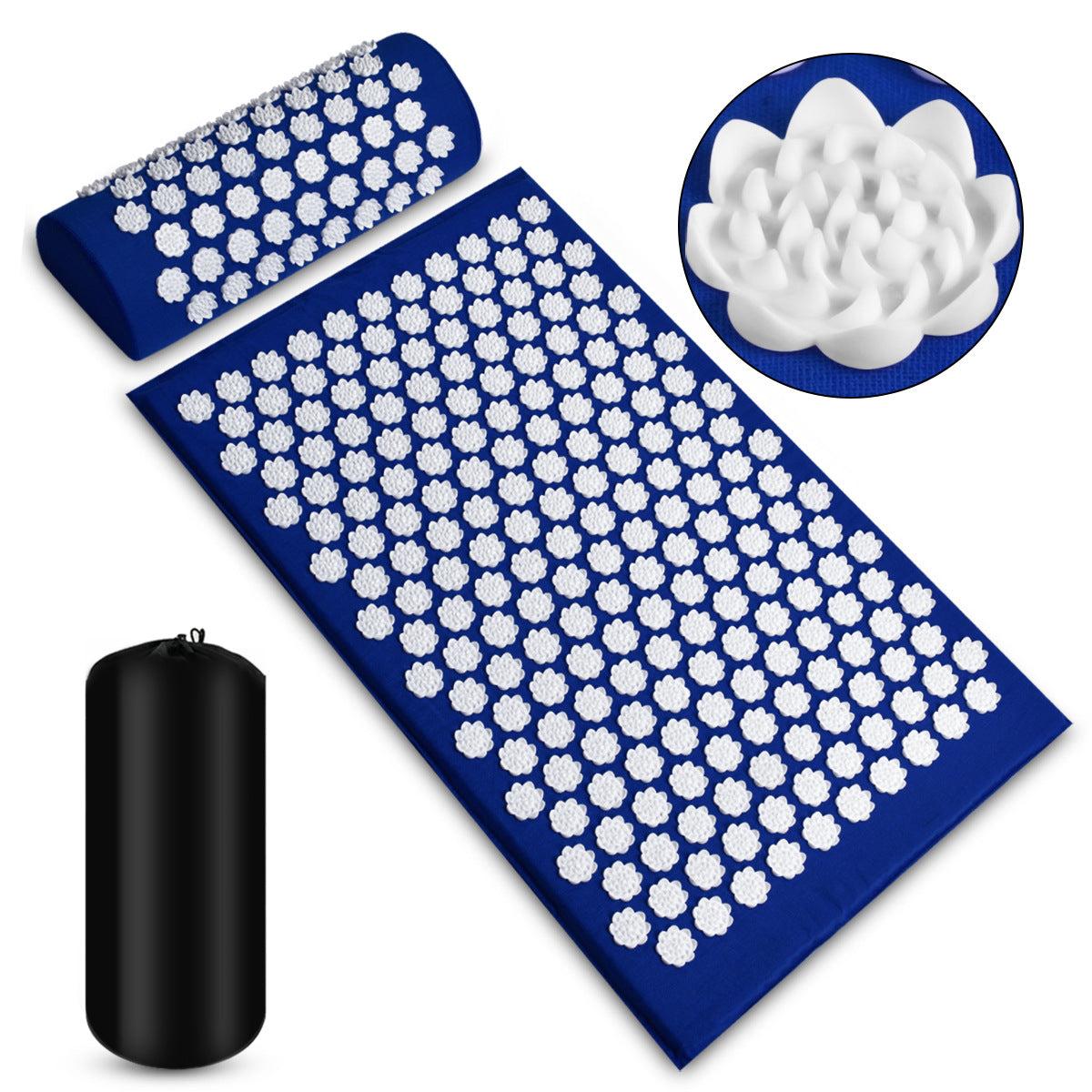 ZenSpire AcuBliss Mat Set: Precision Acupressure Massager for Neck, Feet, and Beyond" by EliteRecoveryHub